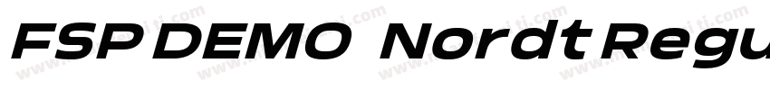 FSP DEMO   Nordt Regular Regular字体转换
